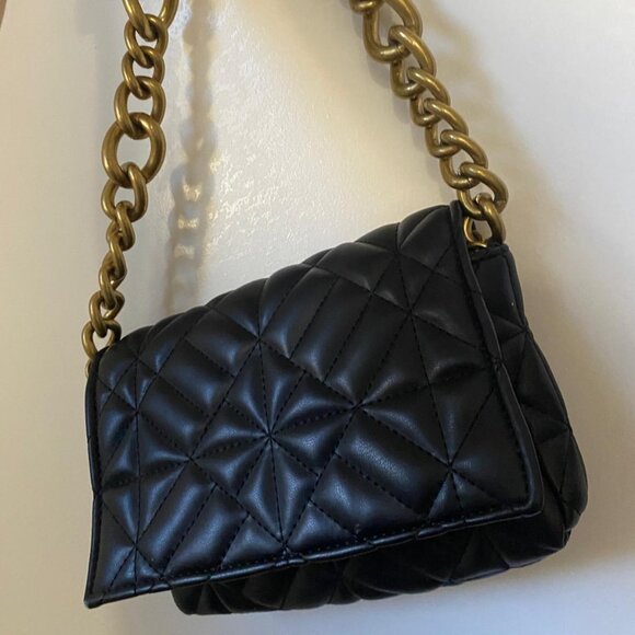 Black Tan Zara bag with gold chain - Picture 2 of 8